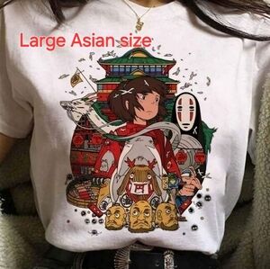 anime shirts Spirited Away and ponyo studio ghibili women's shirts